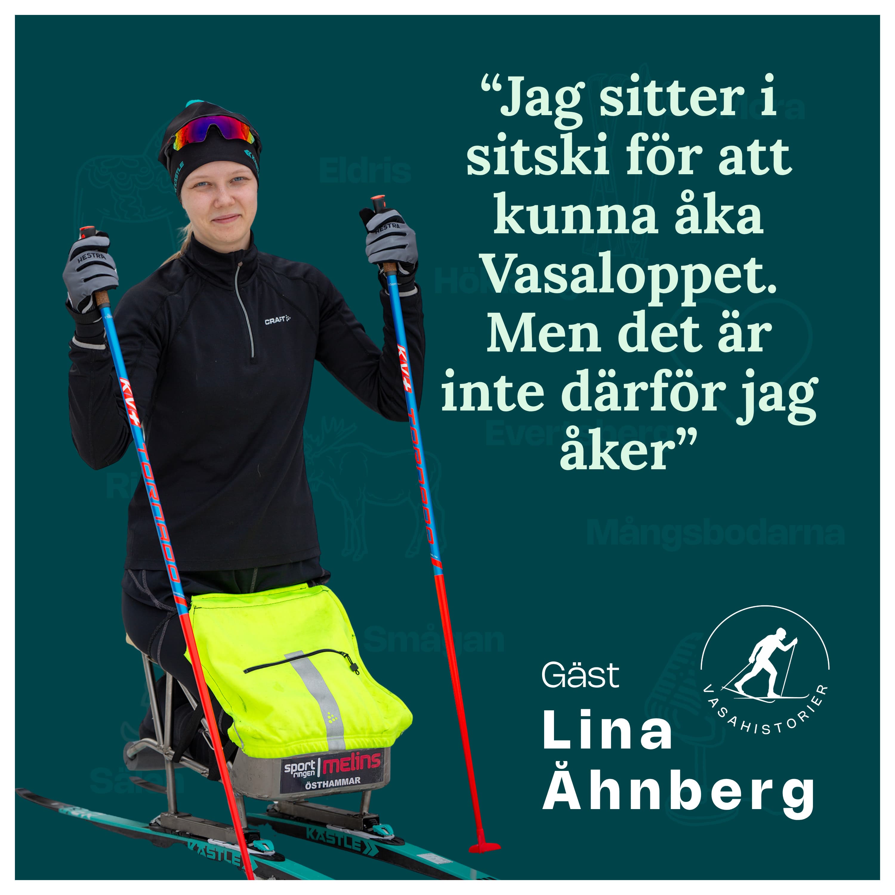 Lina Åhnberg – Sitskin gör att jag kan åka Vasaloppet, men jag åker inte för att jag sitter i sitskin.